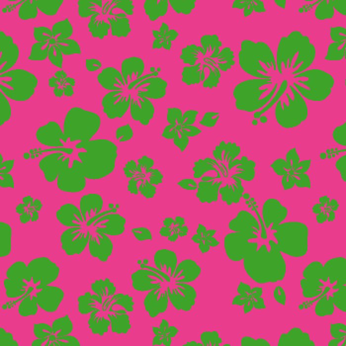 Printed Spandex Hibiscus Tropical Floral Stretch Fabric