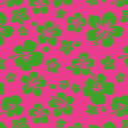 Printed Spandex Hibiscus Tropical Floral Stretch Fabric