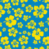 Printed Spandex Hibiscus Tropical Floral Stretch Fabric