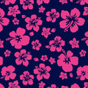 Printed Spandex Hibiscus Tropical Floral Stretch Fabric