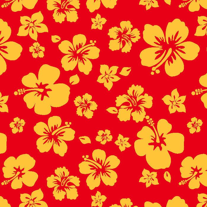 Printed Spandex Hibiscus Tropical Floral Stretch Fabric