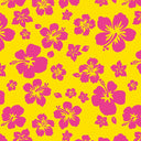 Printed Spandex Hibiscus Tropical Floral Stretch Fabric