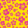 Printed Spandex Hibiscus Tropical Floral Stretch Fabric