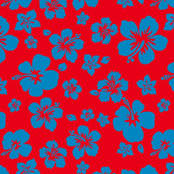Printed Spandex Hibiscus Tropical Floral Stretch Fabric