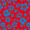 Printed Spandex Hibiscus Tropical Floral Stretch Fabric