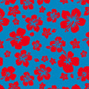 Printed Spandex Hibiscus Tropical Floral Stretch Fabric
