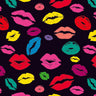 Printed Spandex Lips Pattern Fabric