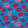 Printed Spandex Lips Pattern Fabric