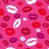 Printed Spandex Lips Pattern Fabric