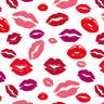 Printed Spandex Lips Pattern Fabric
