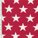 Printed Spandex Star Fabric Navy