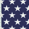 Printed Spandex Star Fabric Navy