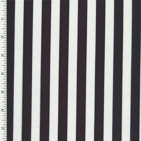 Printed Spandex Half-Inch Stripe Fabric