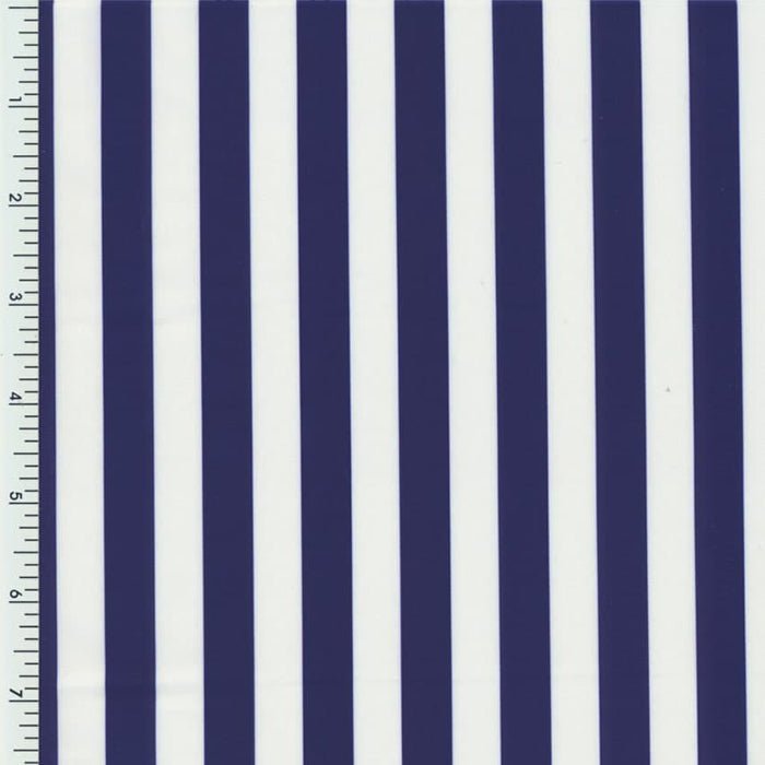 Printed Spandex Half-Inch Stripe Fabric