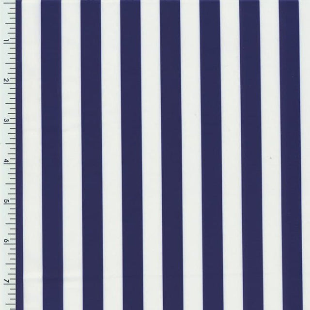 Printed Spandex Half-Inch Stripe Fabric