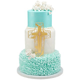Religious Stained Glass Cross Set Cake Kit