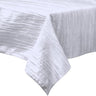 Rectangular Light Weight Accordion Design Crushed Taffeta Fabric - Accordion Design, Seamless Table Overlay, 58" X 84" (1 Unit)