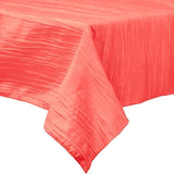 Rectangular Light Weight Accordion Design Crushed Taffeta Fabric - Accordion Design, Seamless Table Overlay, 58" X 90" (1 Piece)