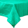 Rectangular Light Weight Accordion Design Crushed Taffeta Fabric - Seamless Table Overlay, 58" X 108" (1 Piece)