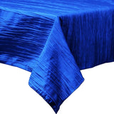 Rectangular Light Weight Accordion Design Crushed Taffeta Fabric - Accordion Design, Seamless Table Overlay, 58" X 102" (1 Unit)