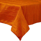 Rectangular Light Weight Accordion Design Crushed Taffeta Fabric - Accordion Design, Seamless Table Overlay, 58" X 72" (1 Piece)