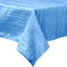 Rectangular Light Weight Accordion Design Crushed Taffeta Fabric - Accordion Design, Seamless Table Overlay, 58" X 72" (1 Piece)