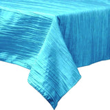 Rectangular Light Weight Accordion Design Crushed Taffeta Fabric - Accordion Design, Seamless Table Overlay, 58" X 90" (1 Piece)