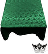 Square Tablecloth Roses Jacquard Satin Fabric - Floral Rose Jacquard, 36" X 36" (1 Piece)