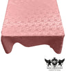 Square Tablecloth Roses Jacquard Satin Fabric - Floral Jacquard, 42" X 42" (1 Piece)