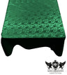 Square Tablecloth Roses Jacquard Satin Fabric - Floral Jacquard, 45" X 45" (1 Piece)