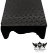 Square Tablecloth Roses Jacquard Satin Fabric - Roses Jacquard, 48" X 48" (1 Piece)