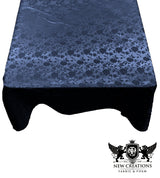 Square Tablecloth Roses Jacquard Satin Fabric - Roses Jacquard, 48" X 48" (1 Piece)