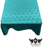 Square Tablecloth Roses Jacquard Satin Fabric - Floral Rose Jacquard, 58" X 58" (1 Piece)