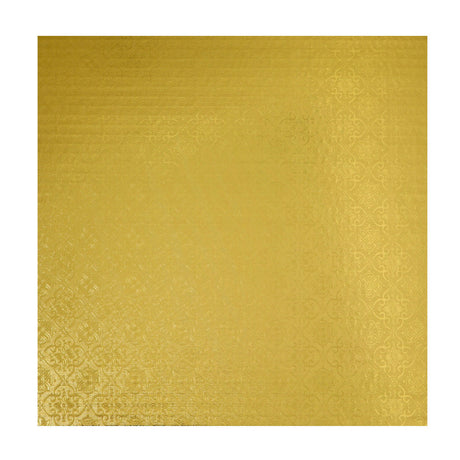 O'Creme Square Gold Cake Drum Board, 10" x 1/4" Thick, Pack of 10