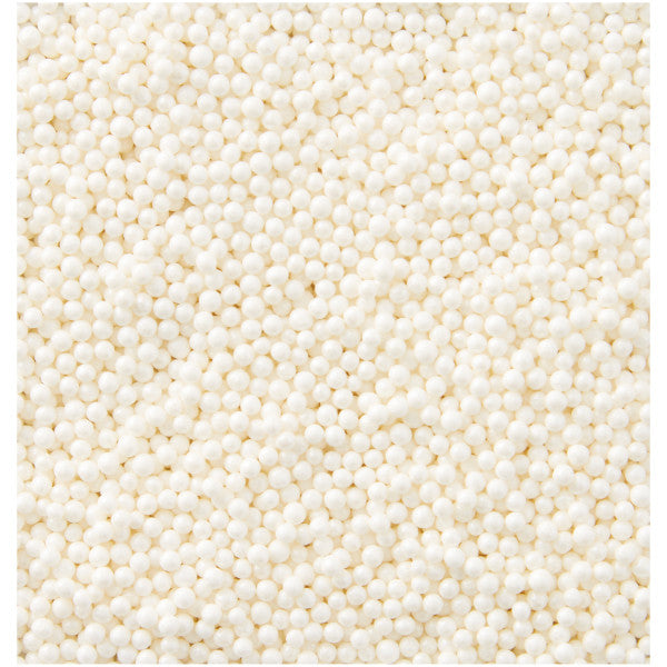 Wilton Pearlized White Nonpareils Sprinkles Pouch – 1.4 oz.