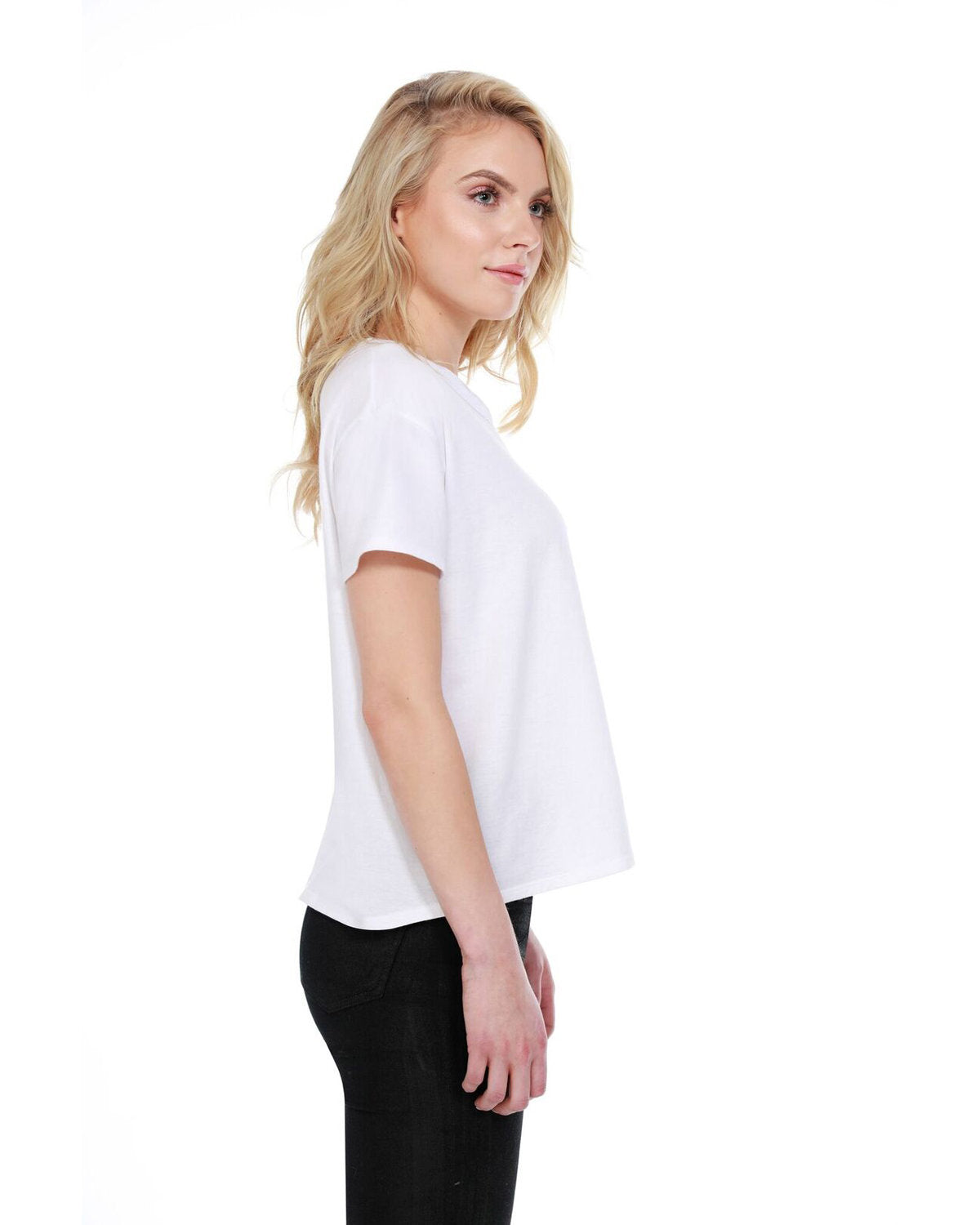 Ladies' Raw-Neck Boxy T-Shirt