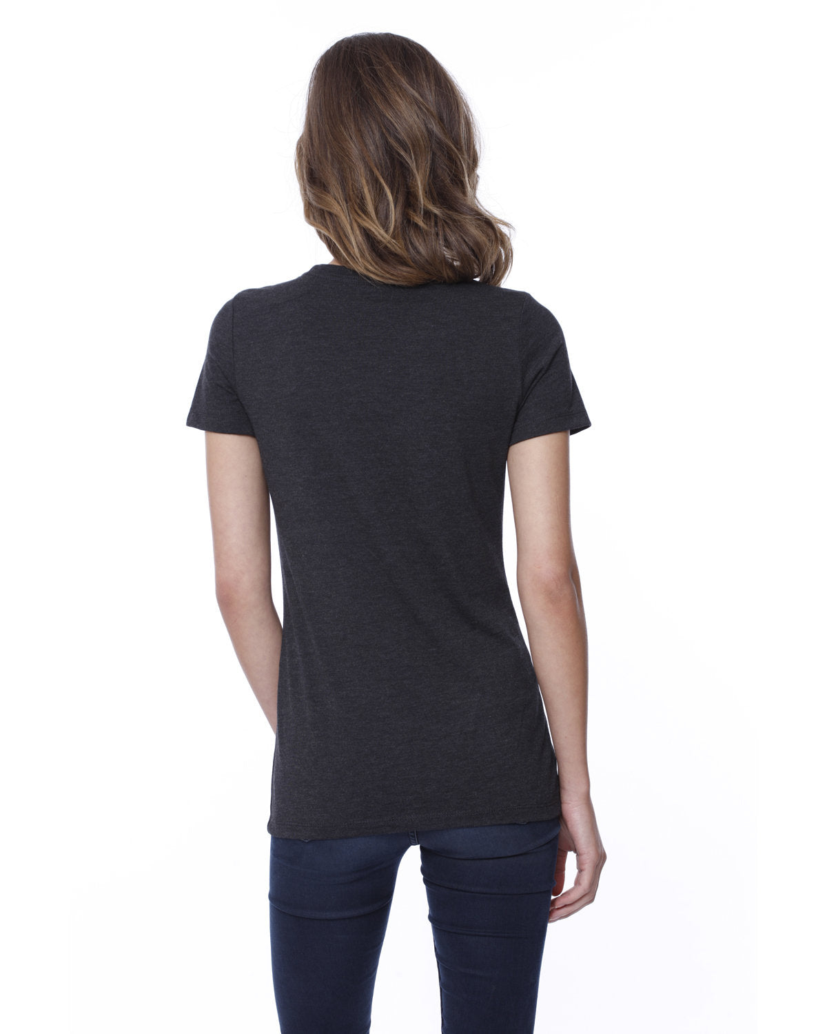 Ladies' CVC V-Neck T-Shirt