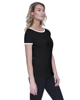 Ladies' CVC Ringer T-Shirt