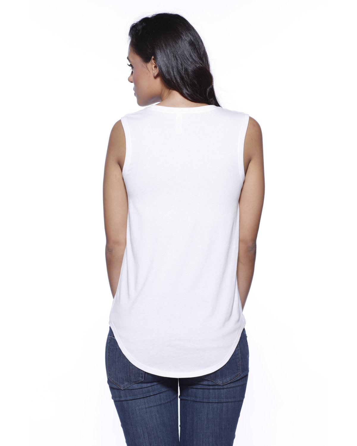 Ladies' CVC Sleeveless T-shirt