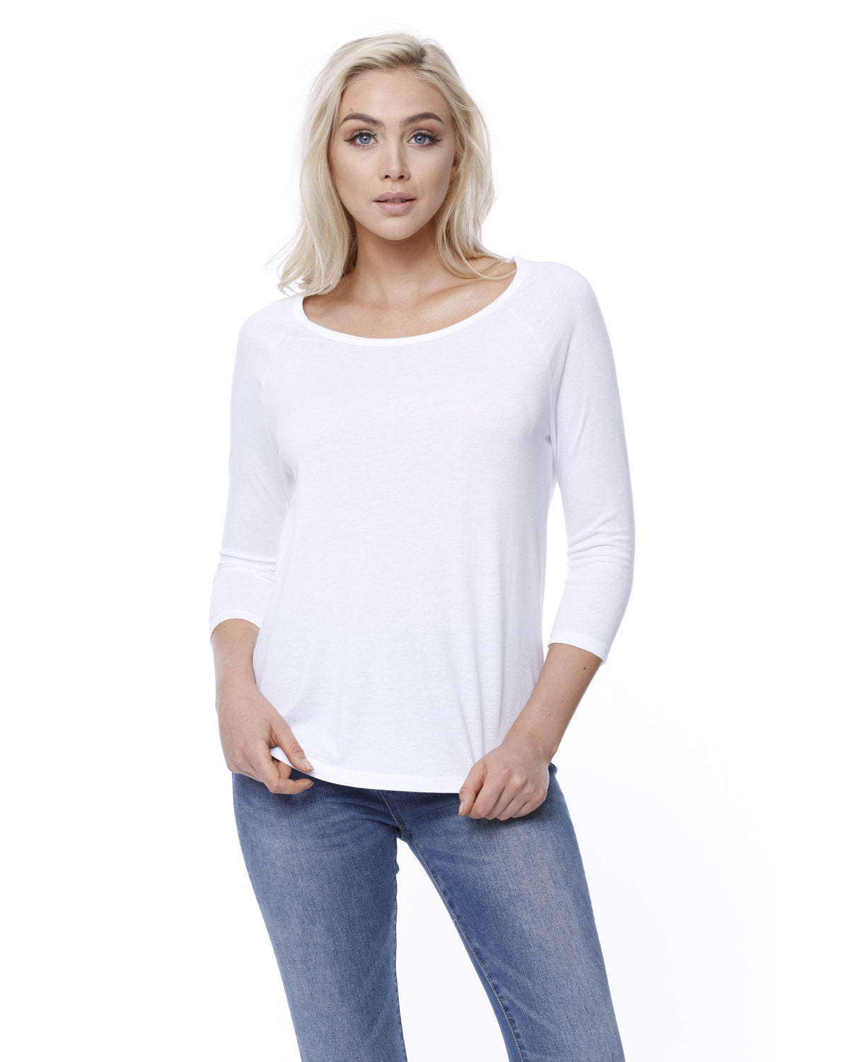 Ladies' CVC Long-Sleeve Raglan