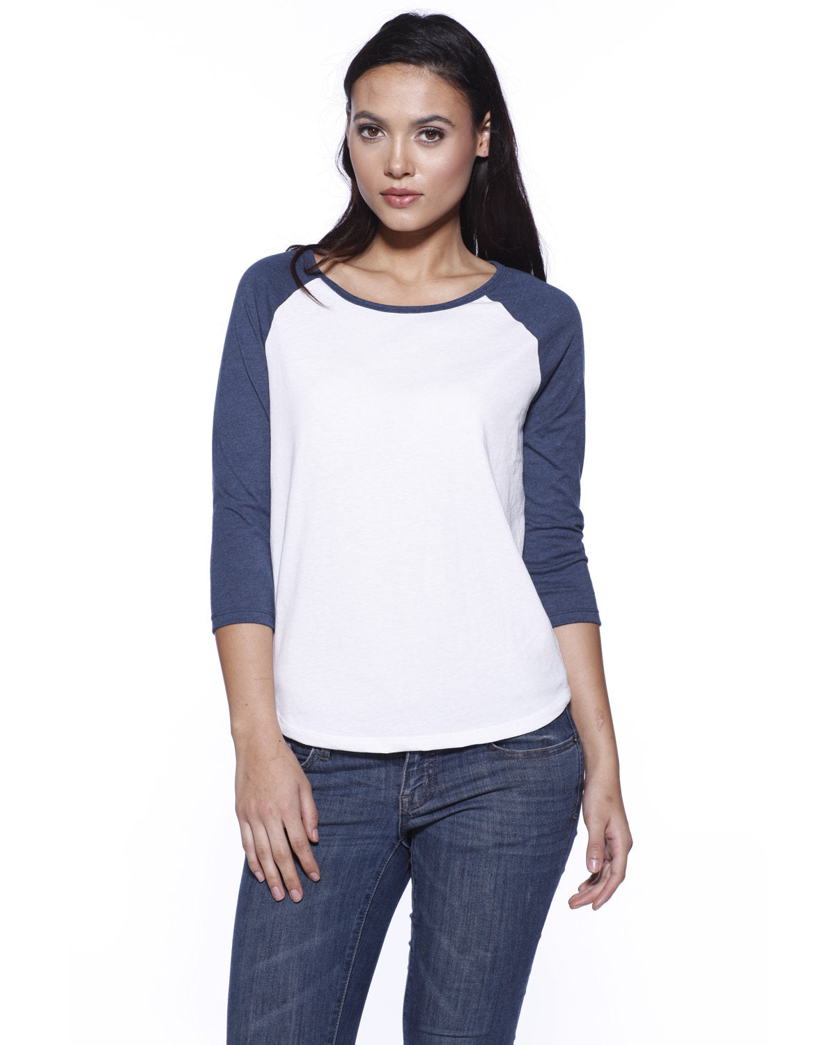 Ladies' CVC Long-Sleeve Raglan