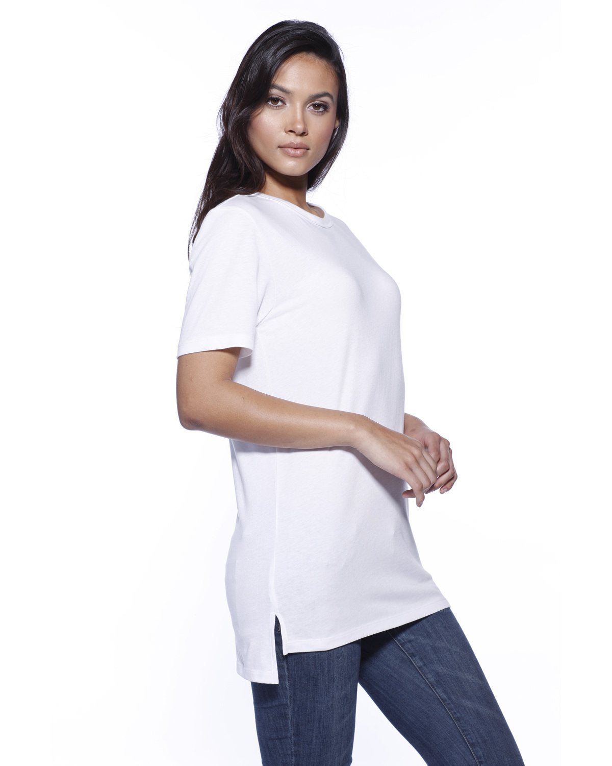 Unisex CVC Long Body T-Shirt