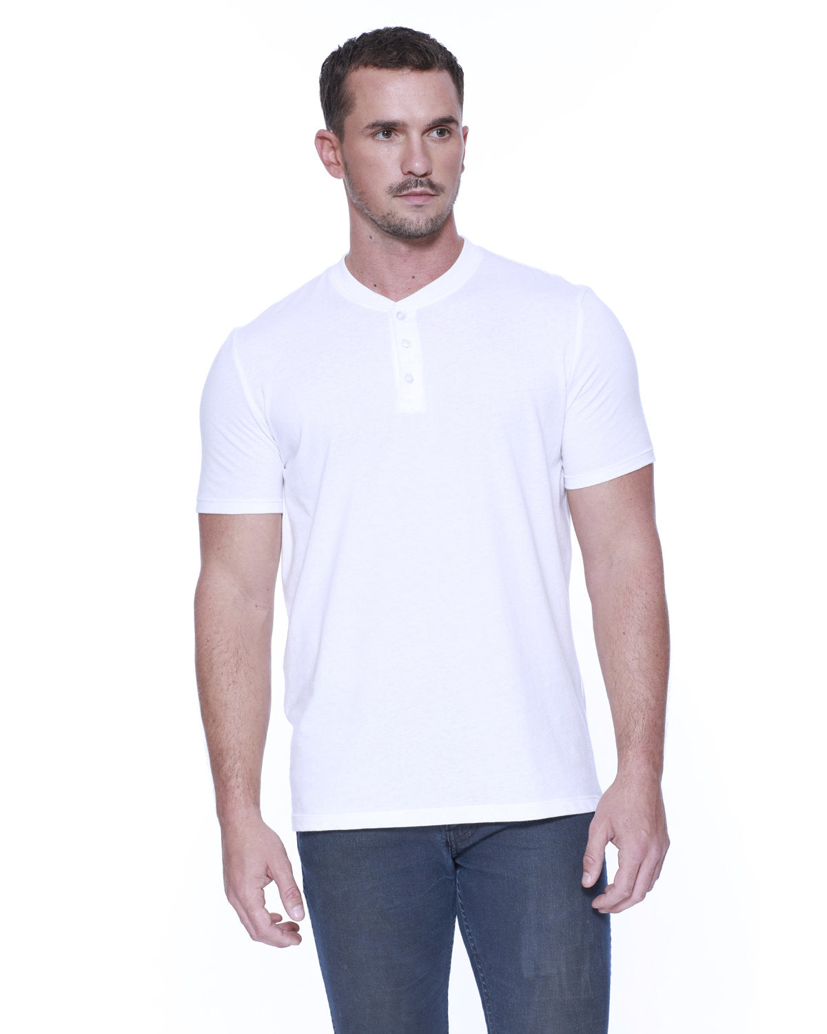 Men's CVC Henley T-Shirt