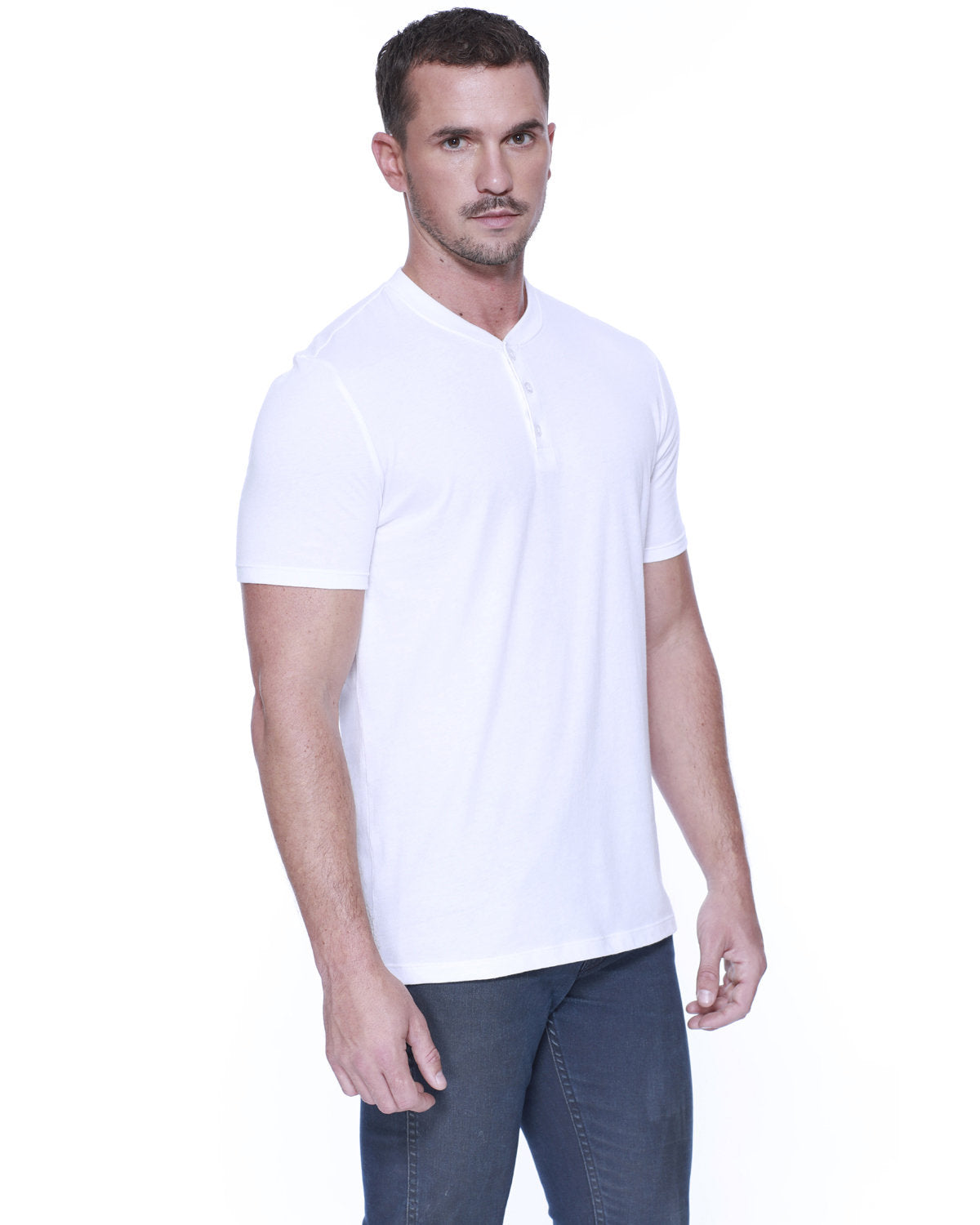 Men's CVC Henley T-Shirt