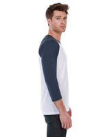 Men's CVC Three-Quarter Sleeve Raglan