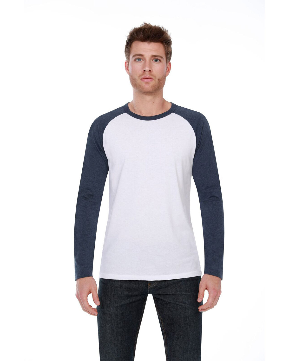 Men's CVC Long-Sleeve Raglan