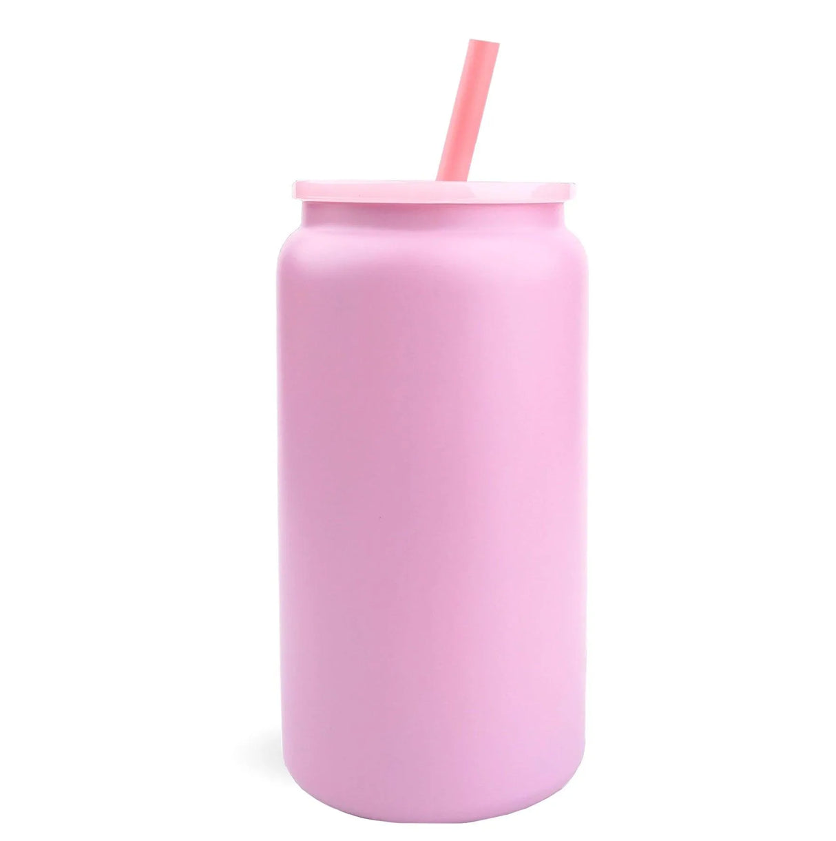 16 oz Stainless Steel Can - Light Pink