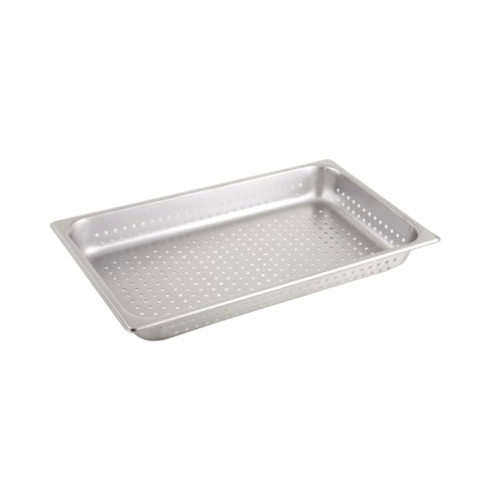 Stainless Steel Perforated Full Size Steam Table Pan, 12-3/4" x 20-3/4" x 2-1/2"