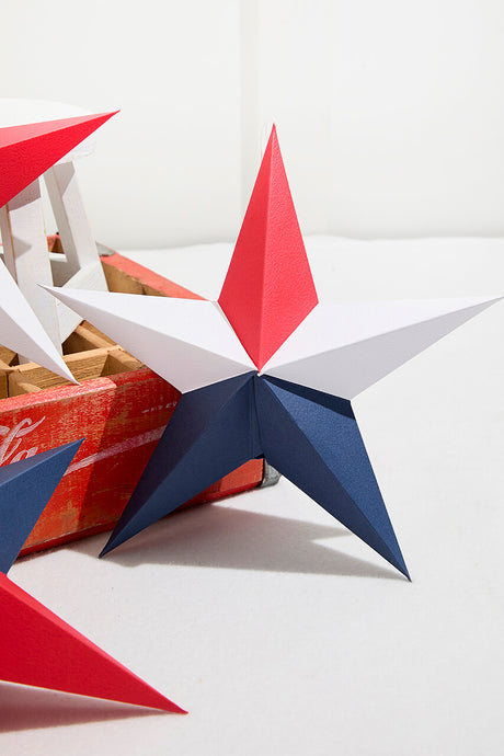 11.75" Paper Americana Star Ornament