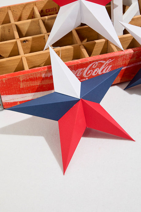 11.75" Paper Americana Star Ornament